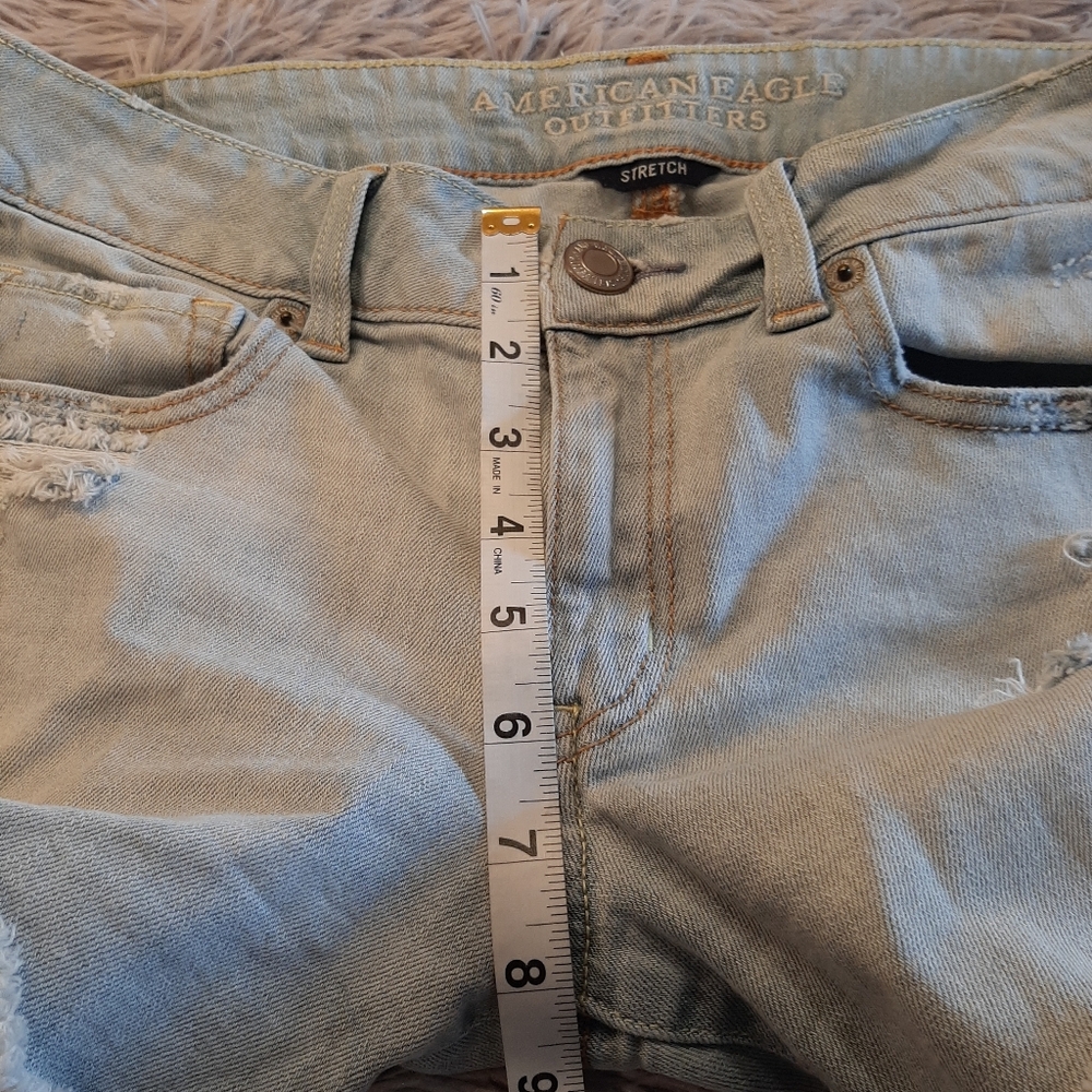 American Eagle Jean Shorts Stretch Size 8 - Picture 9 of 12